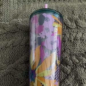 Starbucks Winter 2022 Acrylic Floral Cold Cup Tumbler